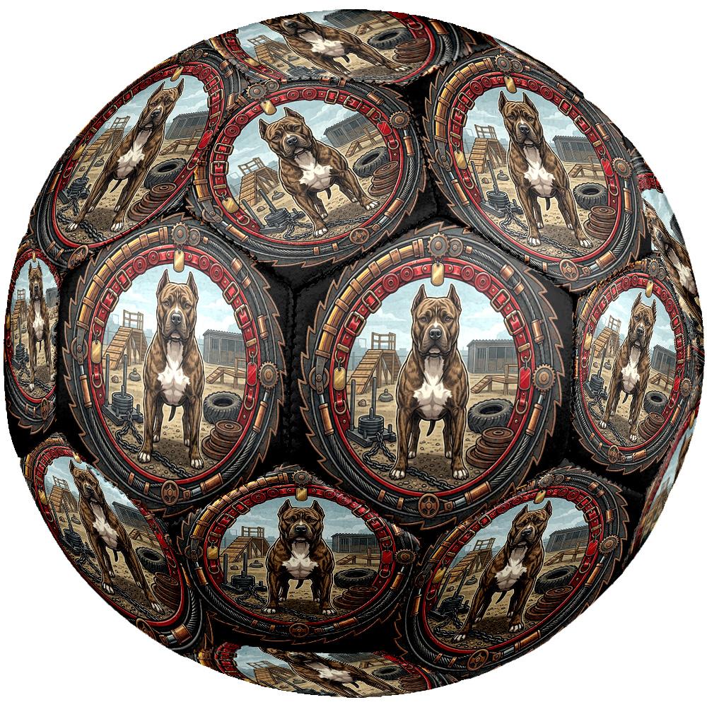 Mechanical Dog Strength Round Football Size 5 Adult Ball Suitable for Training Matches and Outdoor Team. разноцветный