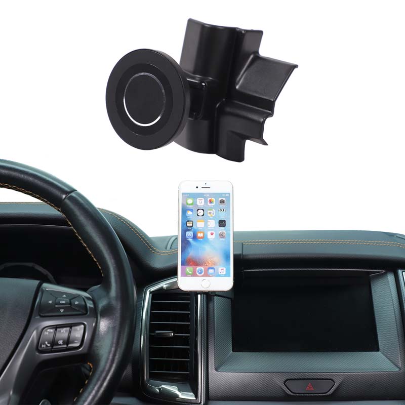 Car Central Control Mobile Phone Bracket GPS Navigation Bracket Seat For Ford Ranger Wildtrak 2015-2026 Car Interior Accessories
