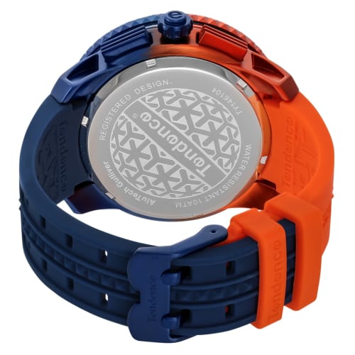 Tendence Gulliver De Color 51mm Men's Watch TY146104, Dark Blue/Orange Dial, Aluminum, Mineral Glass, Quartz Movement