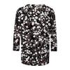Women's Fashion Casual Three-quarter Sleeve Floral Print  Neck Top