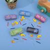 Ruler Model Mini Stationery Box Scene Decoration Miniature Iron Box Kids Toys