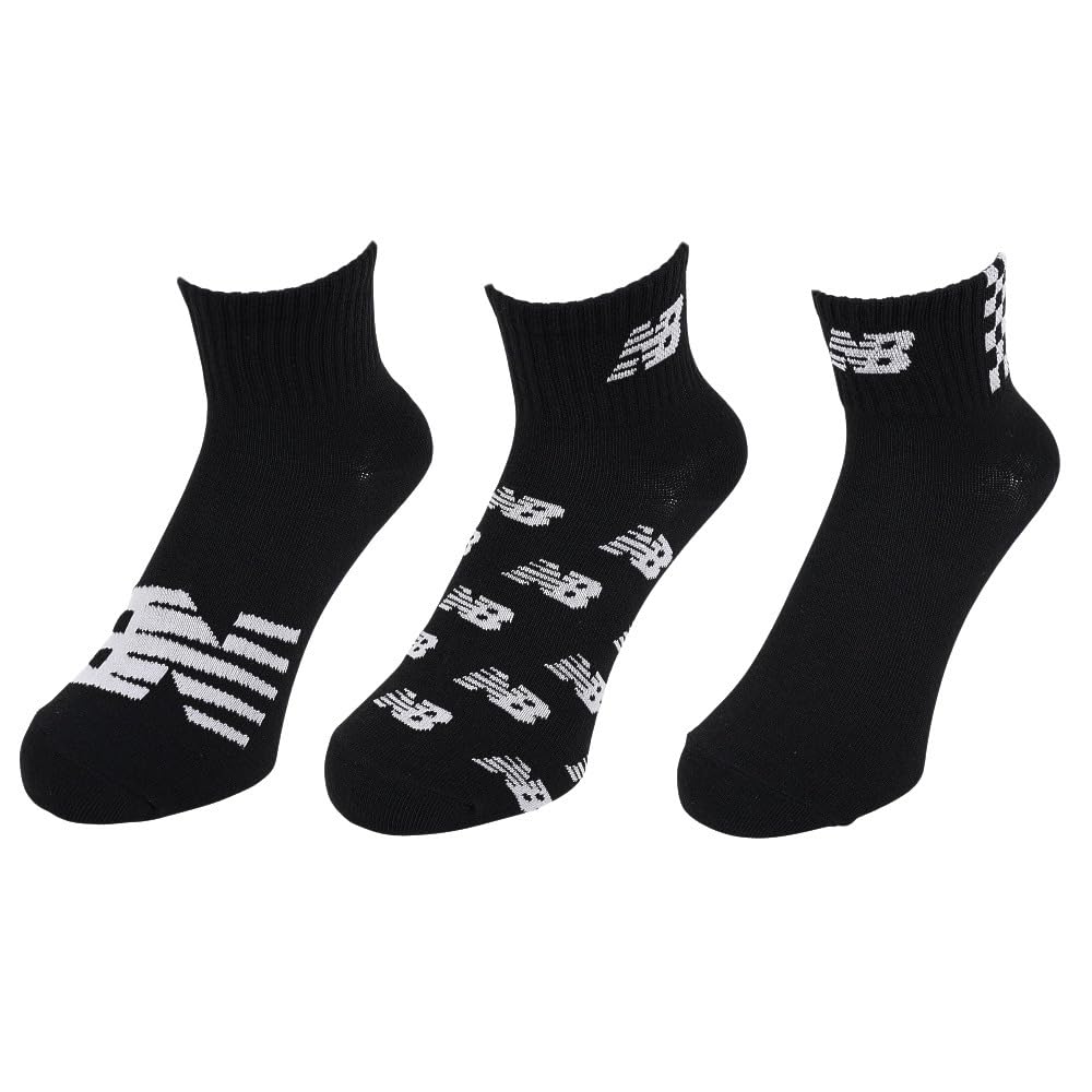 New Balance AS8 Socks Size M Men's (Assortment 8) Mid-Length 3-Piece (LAS35705),
