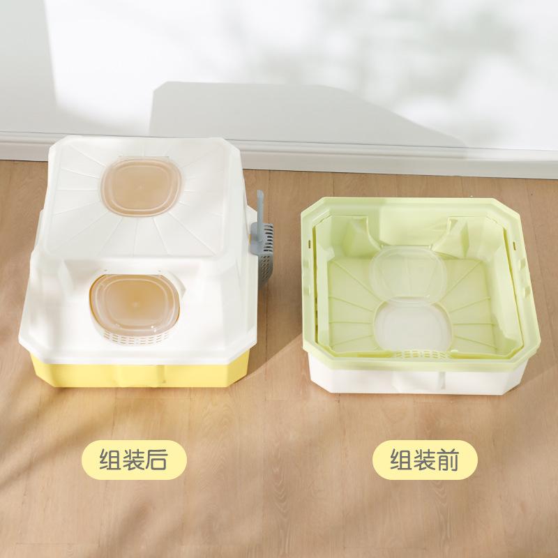 Space Capsule Drawer Cat Litter Box Fully Enclosed Pet Toilet Oversized Detachable Cat Litter Box Pet Supplies