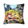 C-Crash B-Bandicoot Pillow Cover Soft Pillow Case Cushion Cover Cute Funny Graphic Pillowcases For Office Car Home Decorative