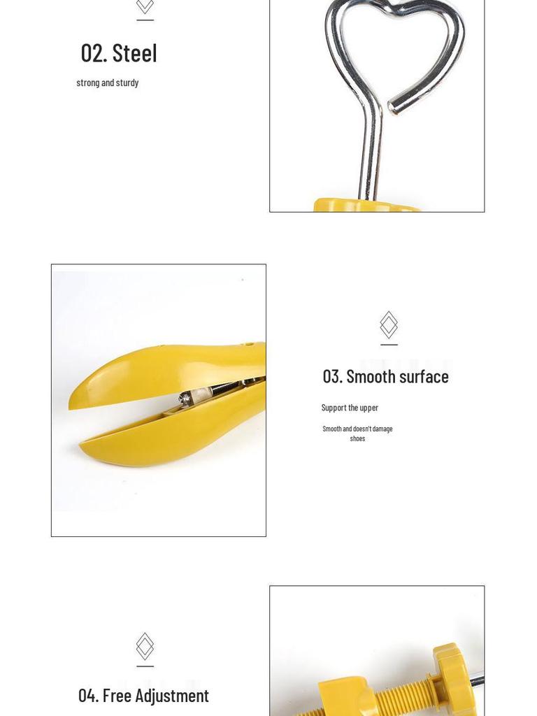 Universal Adjustable Plastic Shoe Expander: Men's and Women's Shoe Stretcher for Width, Height, and Length Adjustment