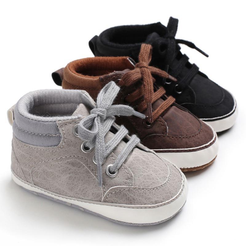 Baby Infant Shoes First Walkers Baby Shoes  Born Kids Soft Sole Non-Slip Crib Sneakers Boys Girls
