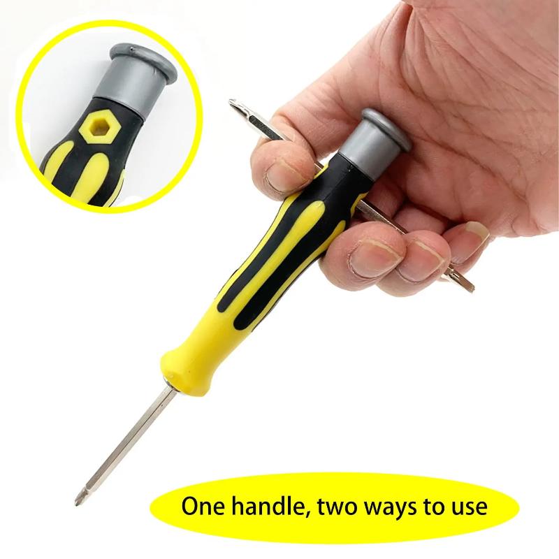 12 In 1 Screwdriver Set Magnetic Bit Cross Flat Shaped Screwdriver Head Multifunctional Precision Handheld Maintenance Tool Home