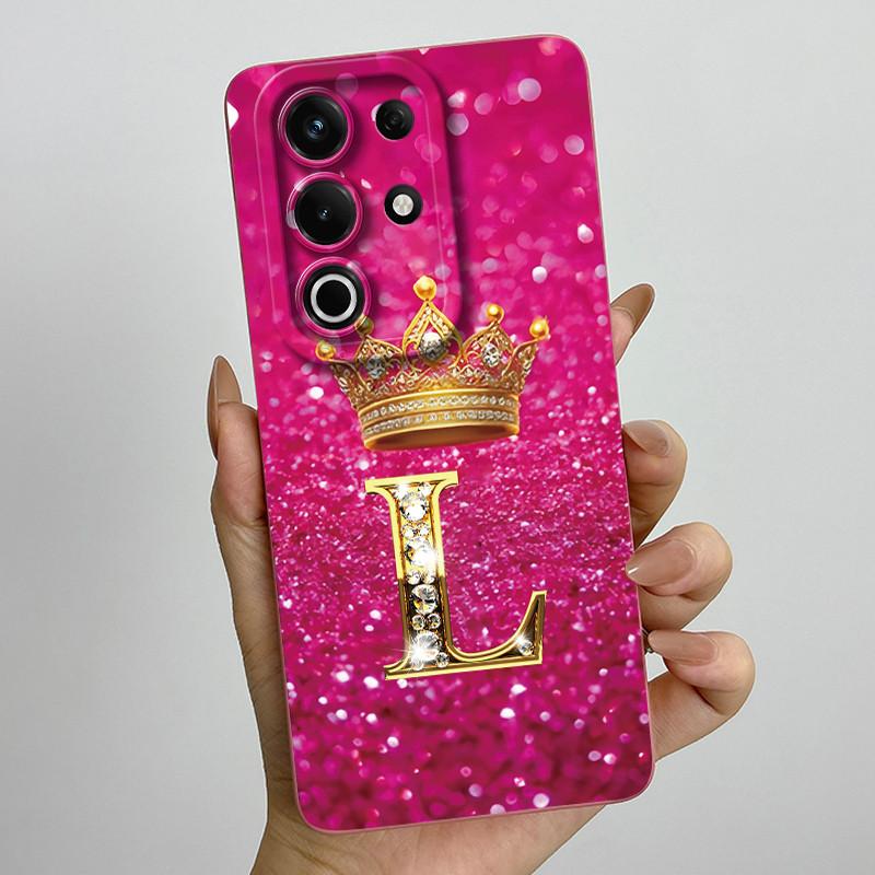 For itel S25 Ultra Case S686LN Luxury Crown Letters Matte Soft Silicone Protective Back Cover for ItelS25 S 25 Ultra 5G Fundas