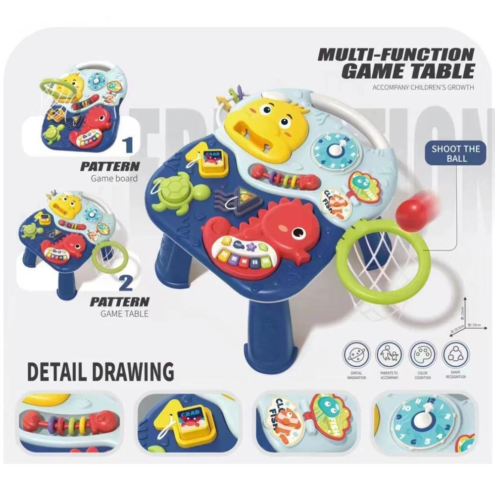 Mesa de Atividades para Bebês Não Tóxica Brinquedos Musicais Gerador de Som Jogos Para Bebês Brinquedos Sensoriais Brinquedos Educacionais Multifuncionais Para Desenvolvimento Motor