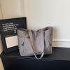 New Fashi Large Capacity Tote Bags Multi Pocket Casual Minimalist Shoulder Bag for Women Fashi Versatile Mom Commute Bag