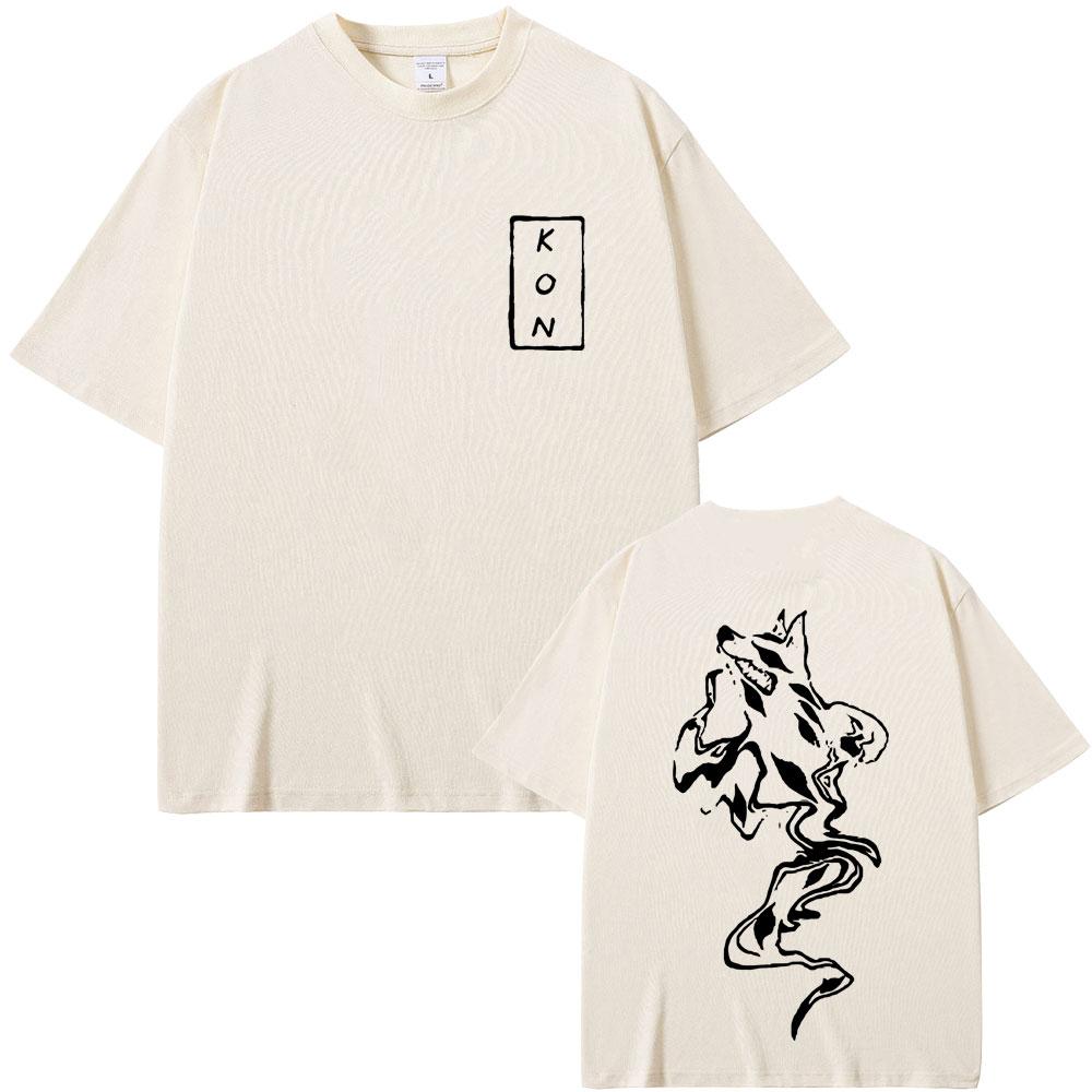 Anime Chainsaw Man T Shirts Hayakawa Aki Fox Devil Kon Graphic Short Sleeve Mens Womens Manga Fashion Oversized Tshirt Tops