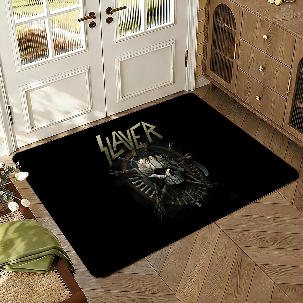 Rock Music Floor Mat Soft Thickened Absorbent Non-Slip Bedroom Living Room Door Mat Home Decor Flannel Rugs