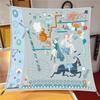 New Summer Air-conditioned Room Warm Square Scarf French Fashion Women's Shawl Gift Fashion Trend Headscarf