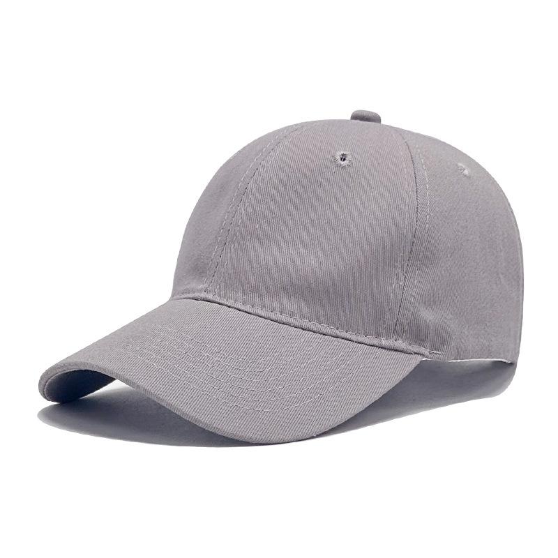 New Pure Cotton Soft Top Baseball Cap for Women Spring and Summer Sun Protection Baseball Cap for Men Outdoor Solid Color Light Plate Sun Hat