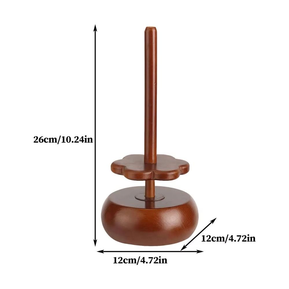 Reusable Wooden Yarn Winder Stand Rotatable Design Magnetic Skein Rack  DIY Knitting