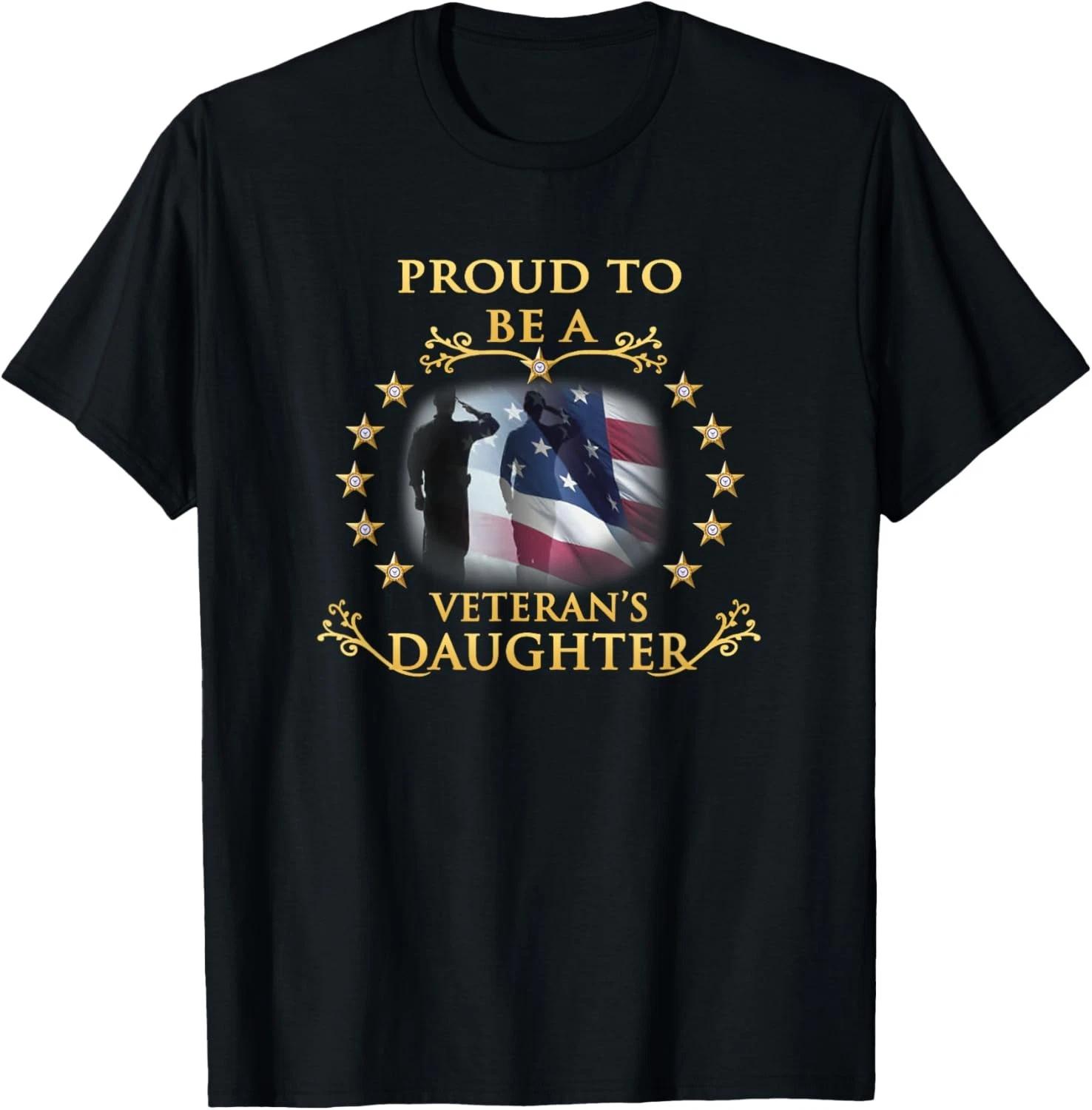 Proud Veteran Daughter Thank you veterans T-Shirt L