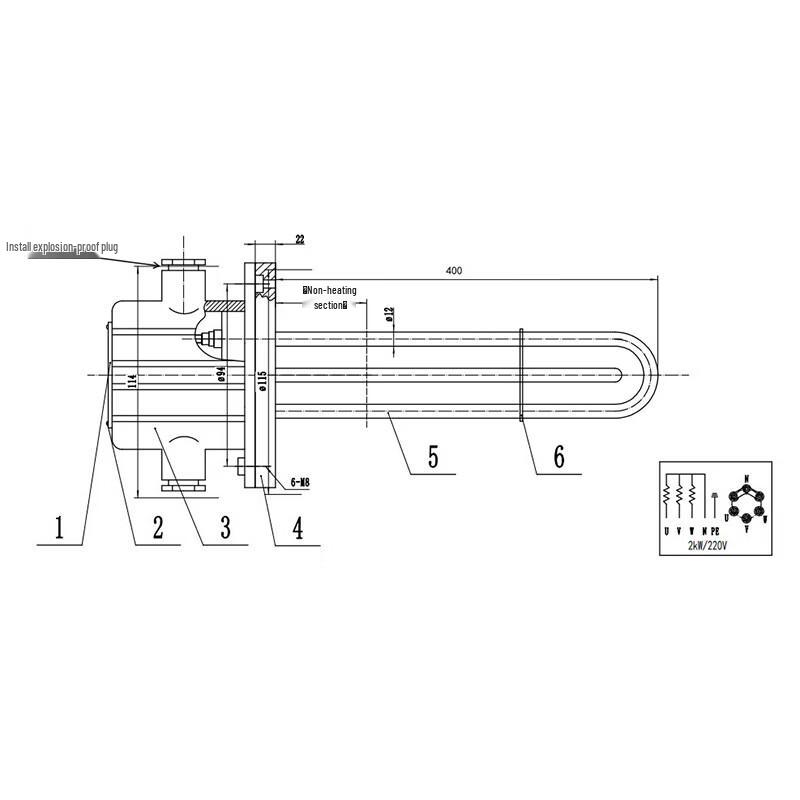 HF Explosion-Proof Electric Heater