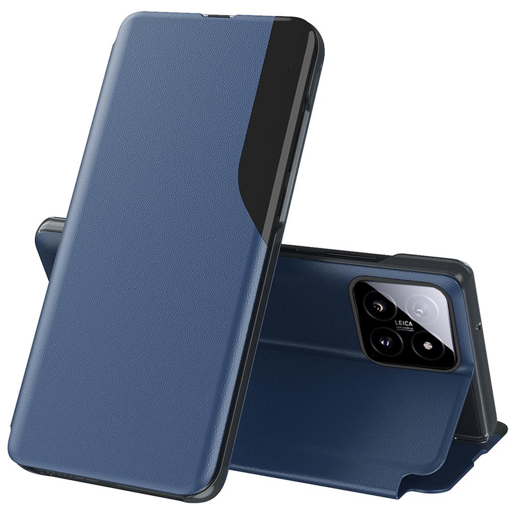 For Xiaomi 14 Pro Case Clear View Window Flip PU Leather Phone Cover