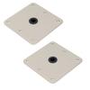 2Pcs Boat Seat Base Plate Mount 34in Pin Swivel Bracket 7in X 7in Aluminum Alloy Marine Heavy Duty