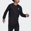 adidas Sports Logo Casual Pullover Hoodie for Men, Black