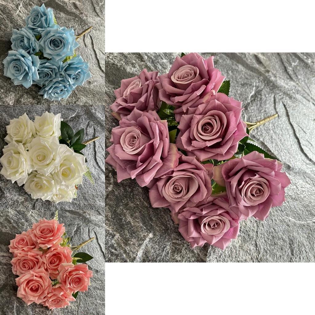 Bouquet Artificial Roses For Wedding Decor Photography Props And Styling Home