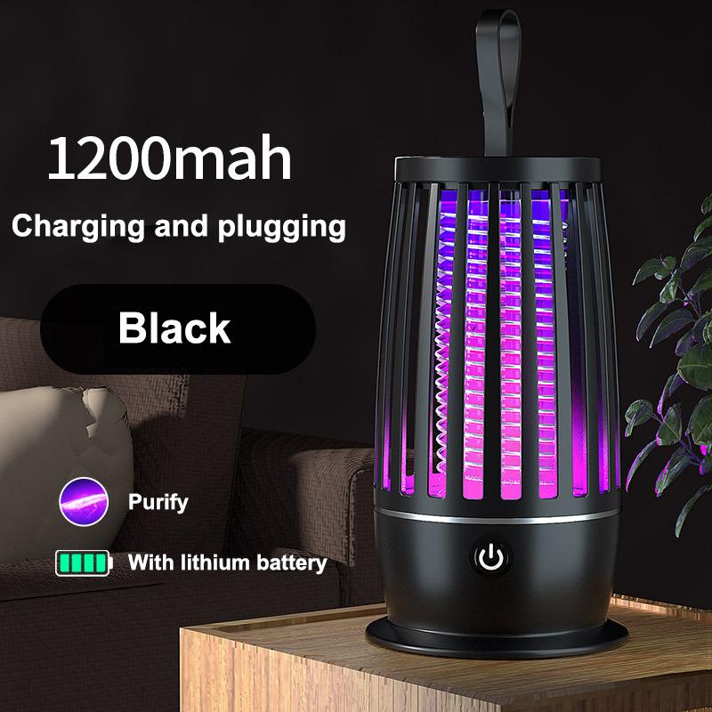 1 Set Portable Electronic Pest Repellent Anti Mosquito Uv Light Usb-Powered Mute Mosquito Killer Lamp For Indoor Outdoor Camping