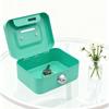 New creative portable piggy bank storage box, small piggy bank with key storage box change
