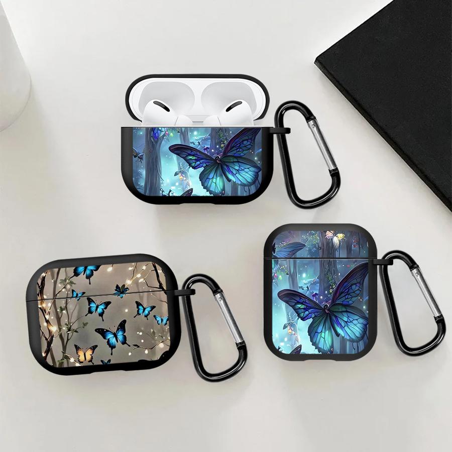Cartoon Butterfly Pattern Earphone Cases Cover Case For Airpods 2 Pro 1 3 Pro2 4 Pro3