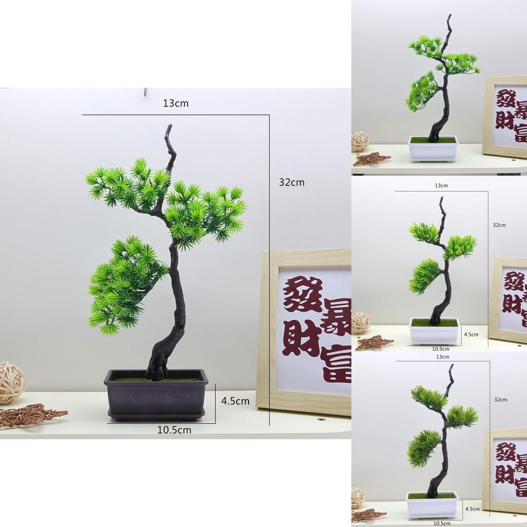 Plastik-Künstliche Kiefer Baum Landschaftszubehör Für Hausgarten- und Bürodekoration