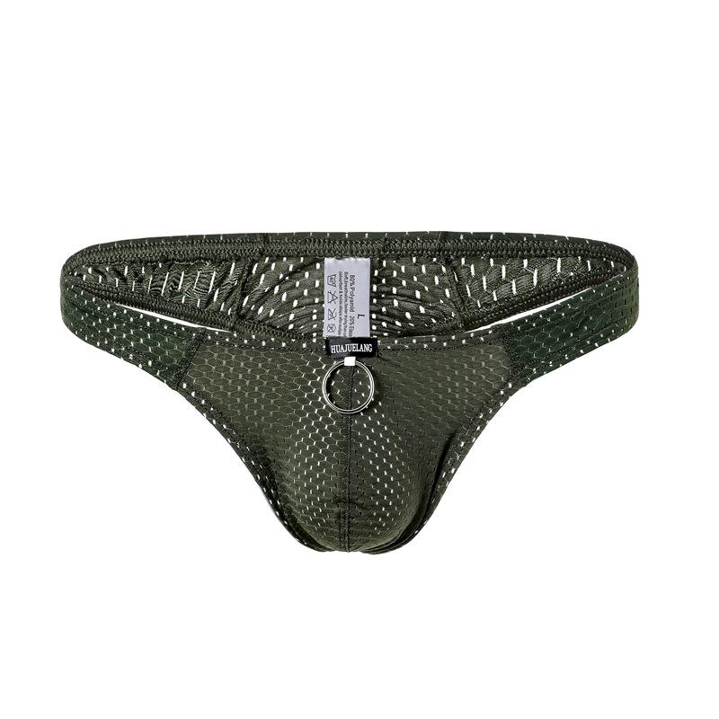 Stilvolle atmungsaktive Herren-Eis-Seiden-Tanga mit Wabenmuster