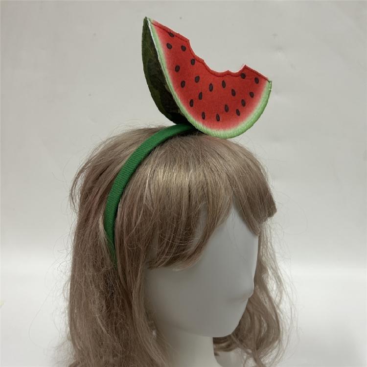 Hawaiian Fruit Headband Adjustable Watermelon Hairband for Dance Performers and Party Celebration Dressingup Props
