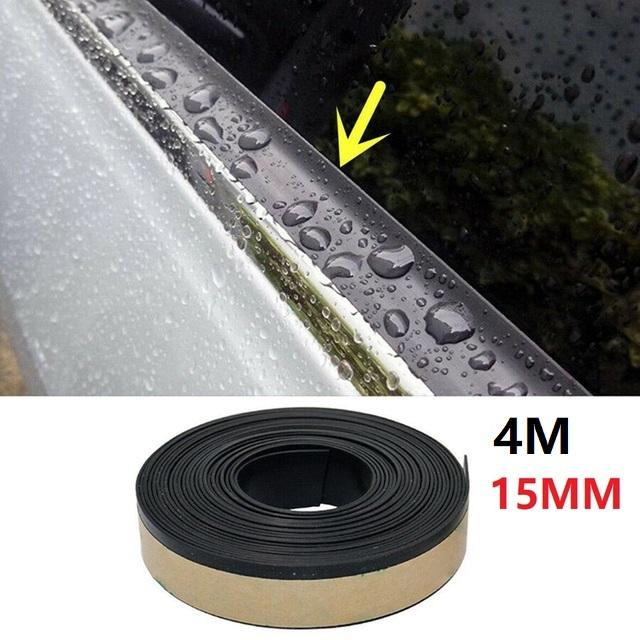

4M резиновый уплотнитель для окна автомобиля, уплотнительная полоса, наклейка на кромку для автомобильной двери, стекла, окон, молдинг, ширина 15 мм/20 мм
