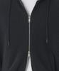 MUSINSA STANDARD Ribbed Knit Hooded Zip-Up [Iron Grey]