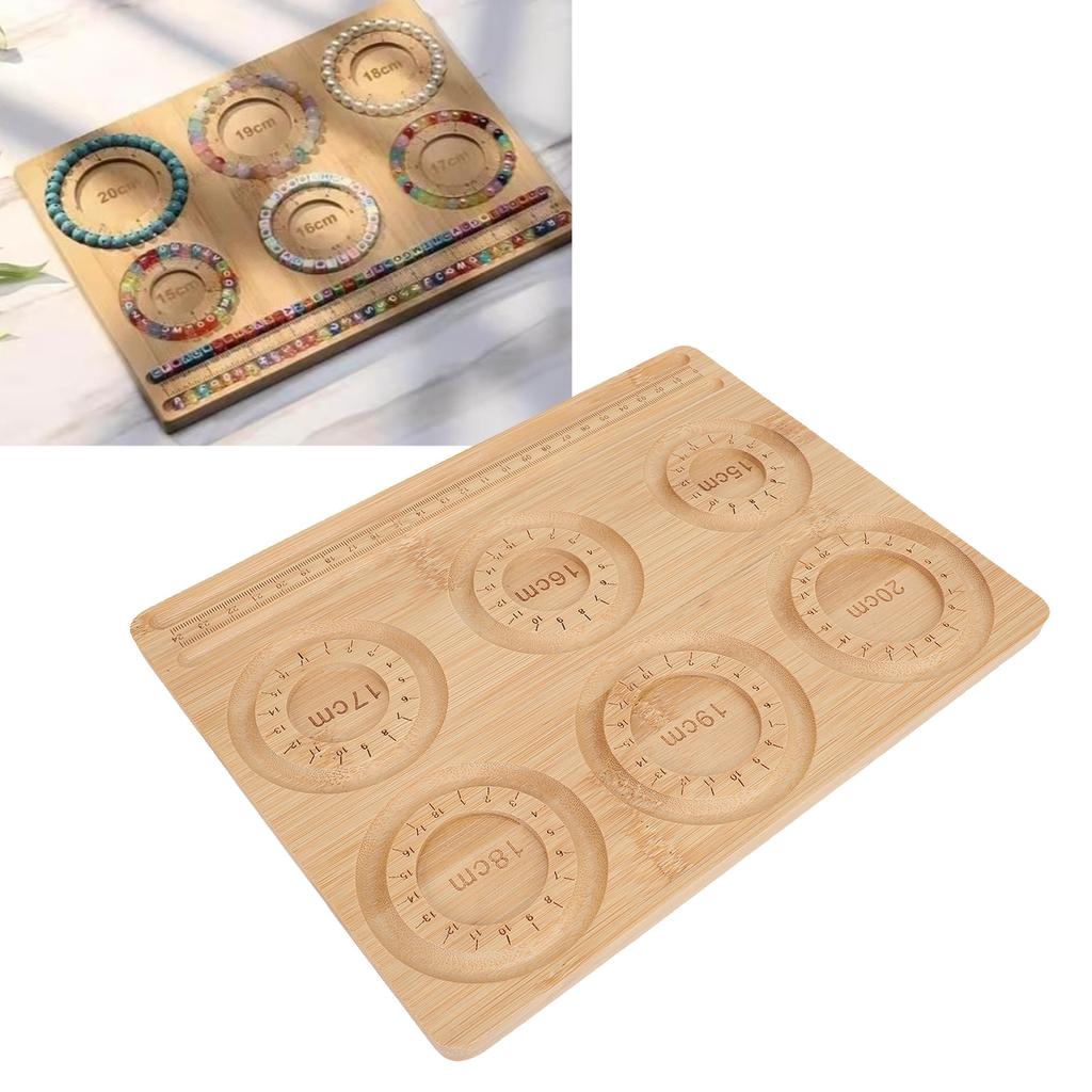 Schmuckherstellung Perlenbrett 15-20cm Skala   Holz Schmuckherstellung Zubehör Perlenablage für Handwerk