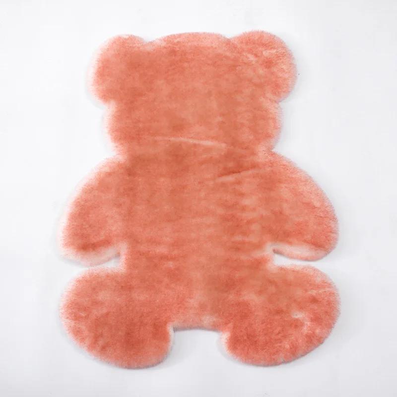 Super Soft Cute Bear Shaped Carpet Bedroom Soft Bedside Carpet Living Room Bathroom Non-slip Foot Mats Home Decor