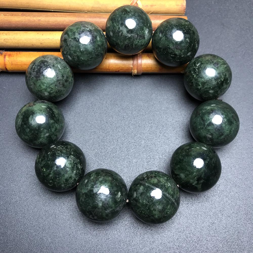 Popular Men's Natural Yaowangshi Bead Bracelet - Single Strand Jewelry