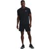 Under Armour Solid Color Logo Print Crew Neck Short Sleeve T-Shirt Men Tops Black 1369743-001