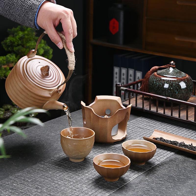 Ceramic Teapot Set for Hearth Tea Ceremony
