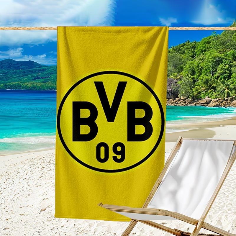 Ultra-Soft Beach Towel with Borussia Dortmund Theme,Ideal for Pool - Camping, Diving - Perfect Travel Essential, Vibrant Beach Towel.