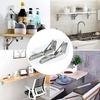2pcs 8/10/12/14/16/18 Inch Folding Angle Bracket Triangle Shelf Heavy Support Adjustable Wall Mounted Bench