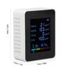 Multifunctional 6 in 1 CO2 Meter   Quality Monitor Temperature PM2.5 TVOC HCHO Detector USB Charging