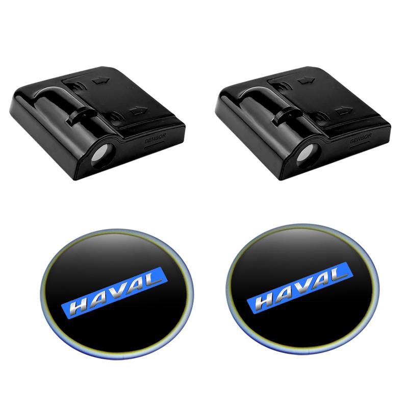 

LED Car Door Emblem Light Welcome Lamp Wireless Laser Projector For Haval H6 Dargo M6 H9 H6S F7 F7X Jolion X DOG XY H2 H3 H5 H7 синій