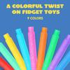 10/20/30 Pcs Pop Tubes, Fidget Tubes for Children and Adult Sensory Fidget Toy Set for Stress and Anxiety Relief Educational Toy