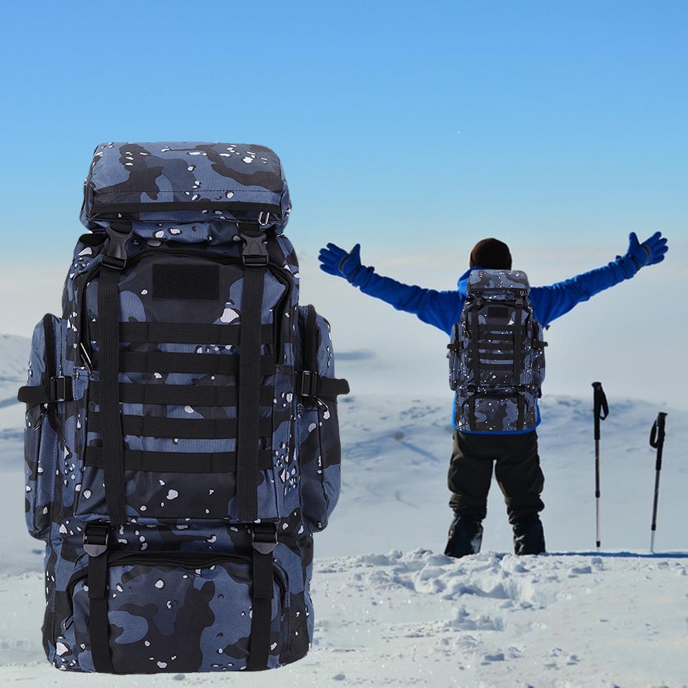 Outdoorový batoh 80L Pánský Velkokapacitní Cestovní Lehký Neformální Turistický batoh Sportovní Vodotěsný Cestovní Horolezecký batoh
