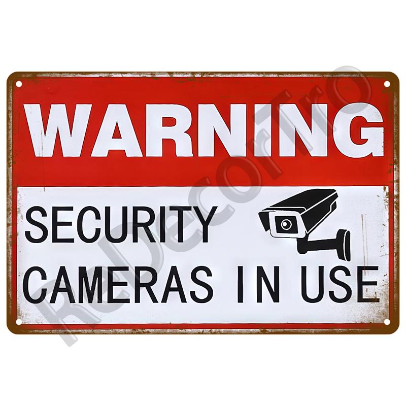 Caution Warning Metal Sign For Safety Signs Danger Beware Tin Sign Plate Home Wall Decor Vintage Plaque Home Art Painting Poster