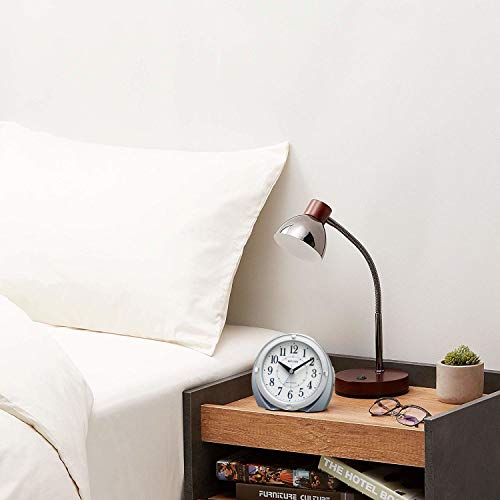 RHYTHM Funk-Wecker mit elektronischem Tonalarm (Nur Weckfunktion) und Licht (4RL439SR04)