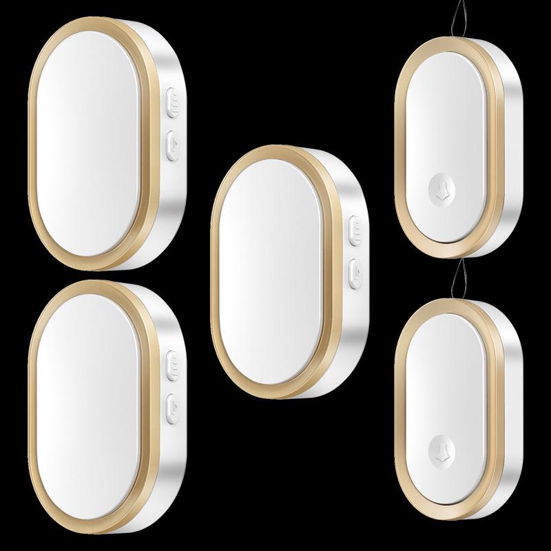 Elderly Wireless Alarm: Doorbell, Bedside Emergency Call with Three Bells, Two Transmitters