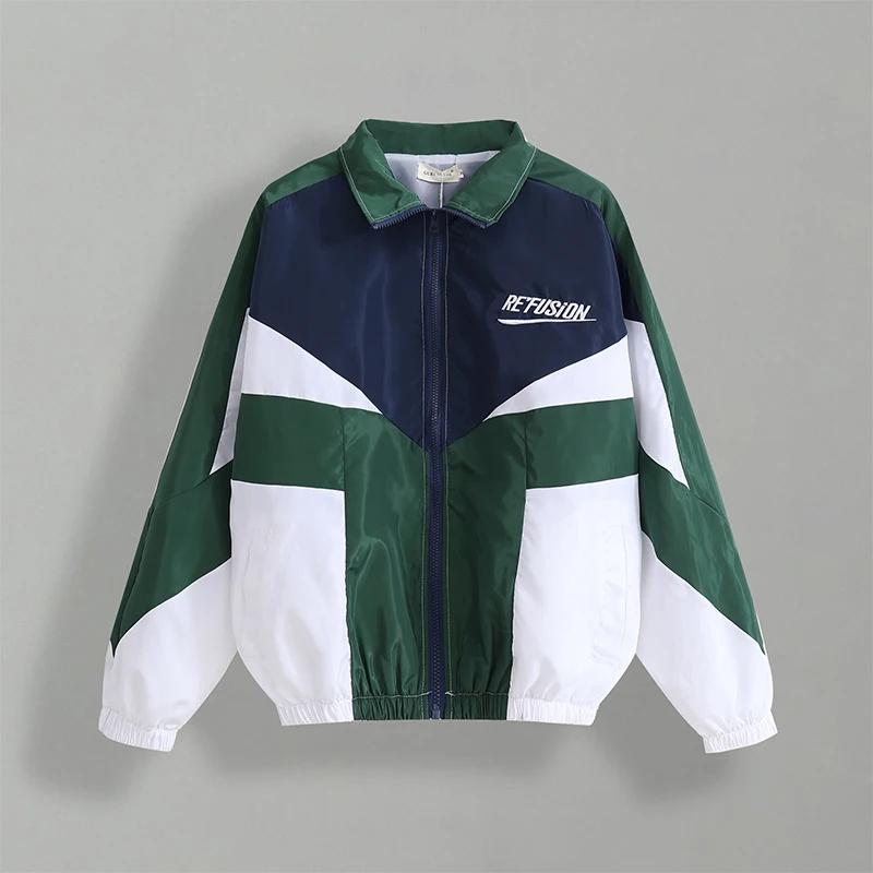 Spring Fall Varsity Jacket Men Patchwork Embroidery Bomber Jacket Casual Street Loose Zipper Coat Women Couple College Jackets
