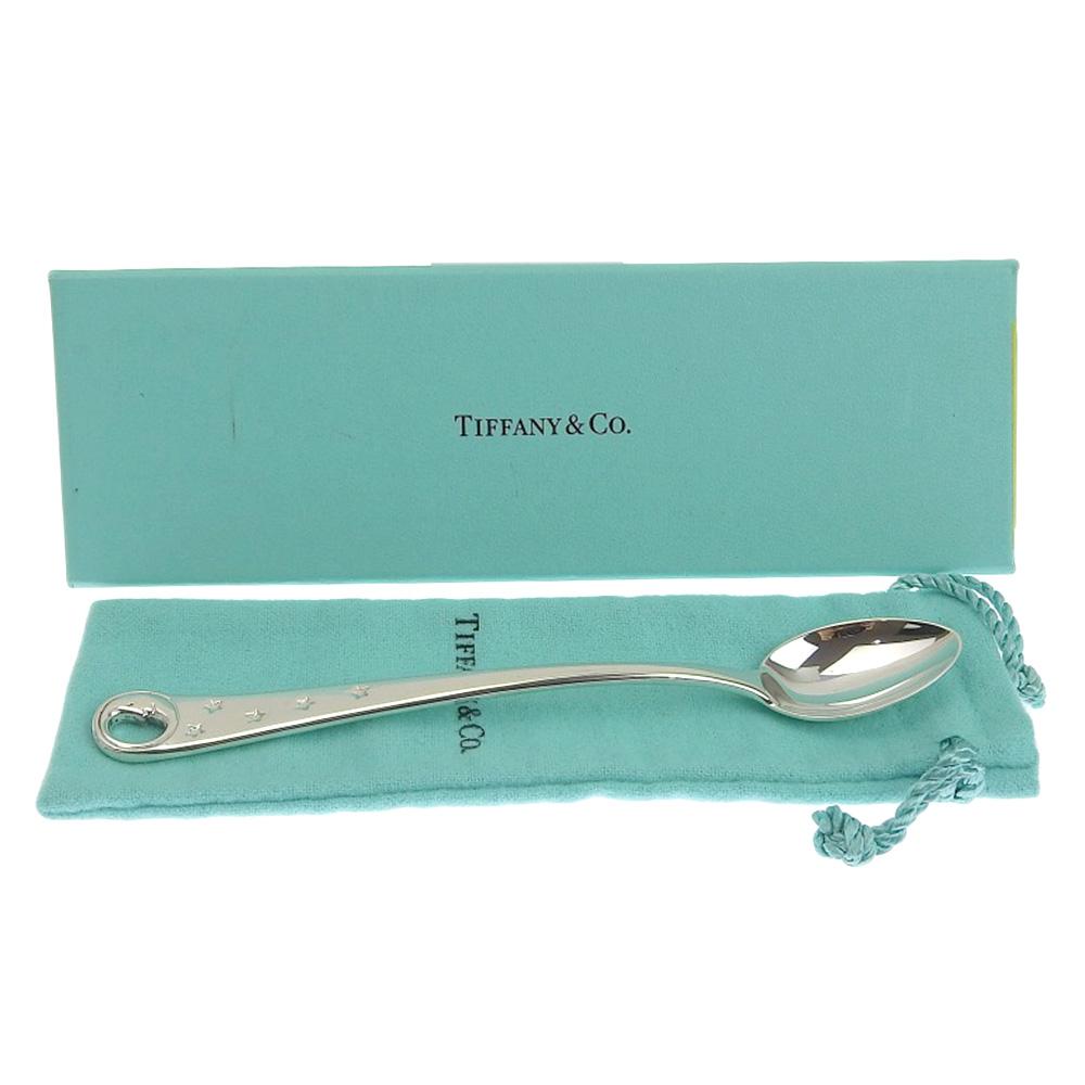 TIFFANY&Co. man in the moon Tableware feeding spoon Silver925 _ Used