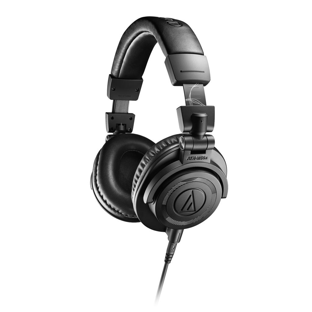 ENSO Wired Monitor Matte Black Limited Edition for Studio Track and Gaming Audio-Technica ATH-M50x Headphones, (2025 Color) Recording, Mixing, DJing,